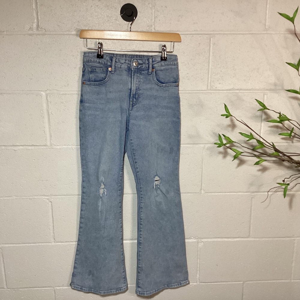 Gap Kids Flare High Rise | Size 14 | Distressed | Excellent Condition